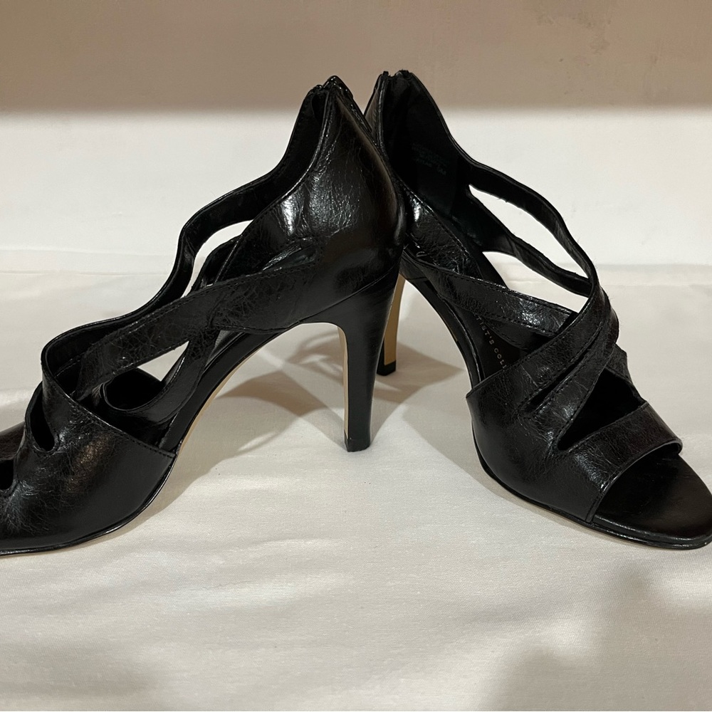 Franco Sarto black leather sandal